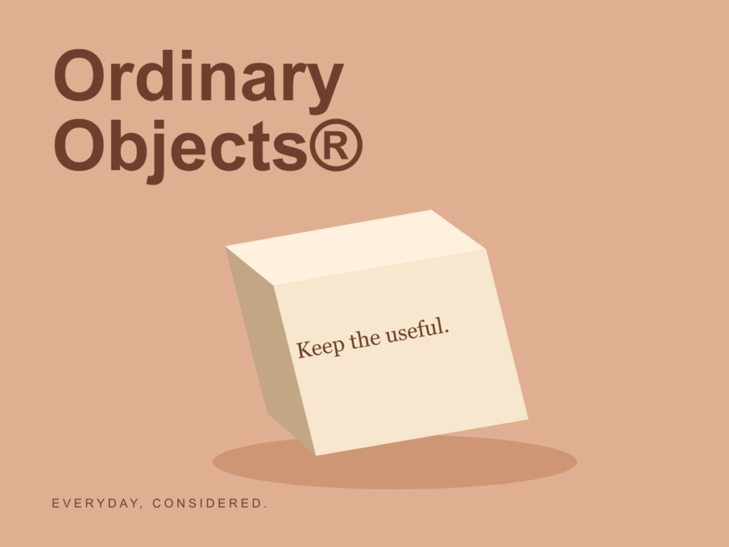 Ordinary Objects